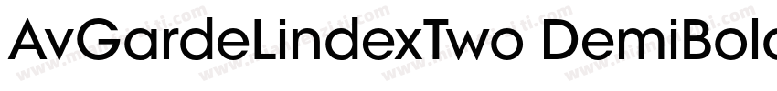 AvGardeLindexTwo DemiBold字体转换